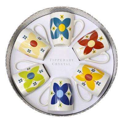 Tipperary Crystal Set Of 6 Mug Collection