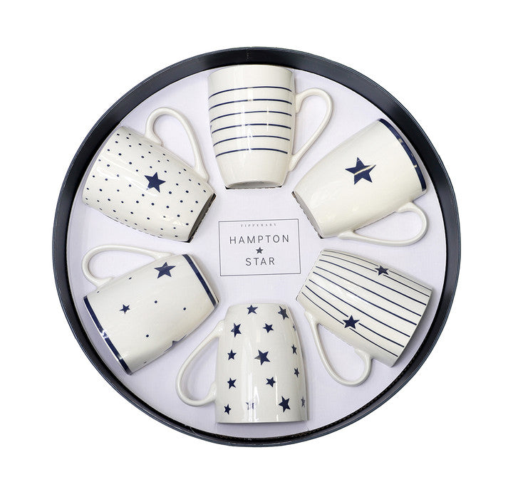 Tipperary Crystal Set Of 6 Mug Collection