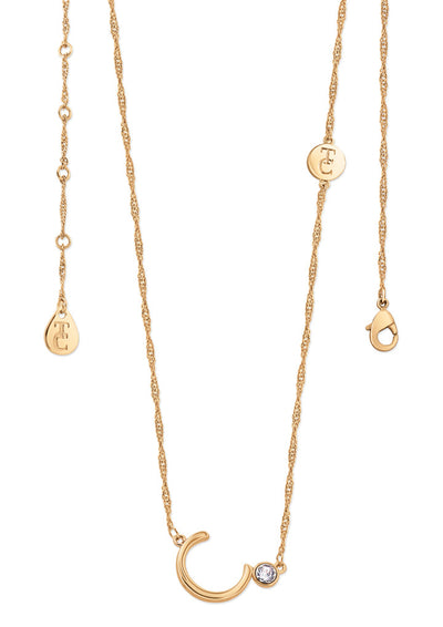 Tipperary Crystal Pendant - Initials A-Z Gold