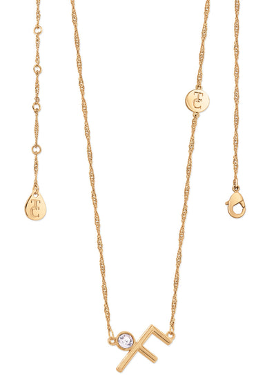 Tipperary Crystal Pendant - Initials A-Z Gold