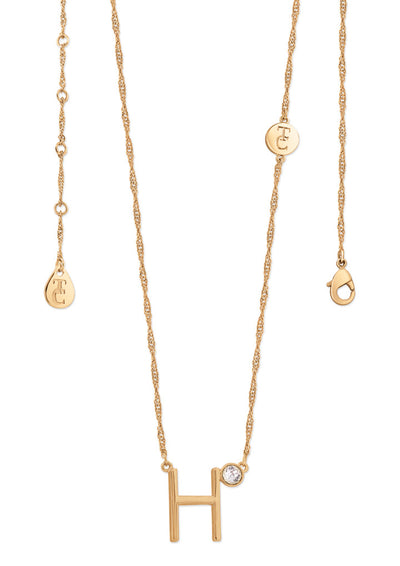 Tipperary Crystal Pendant - Initials A-Z Gold