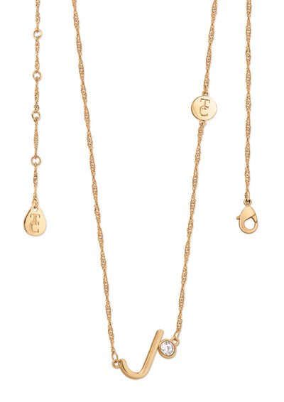 Tipperary Crystal Pendant - Initials A-Z Gold