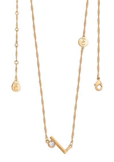 Tipperary Crystal Pendant - Initials A-Z Gold