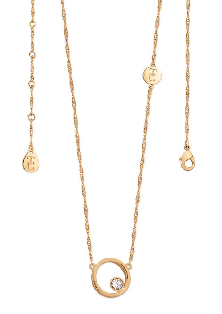 Tipperary Crystal Pendant - Initials A-Z Gold