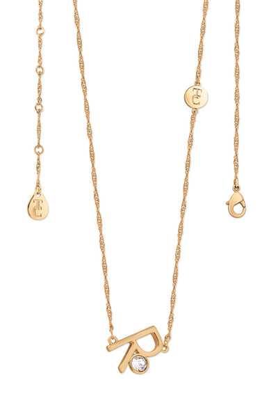 Tipperary Crystal Pendant - Initials A-Z Gold