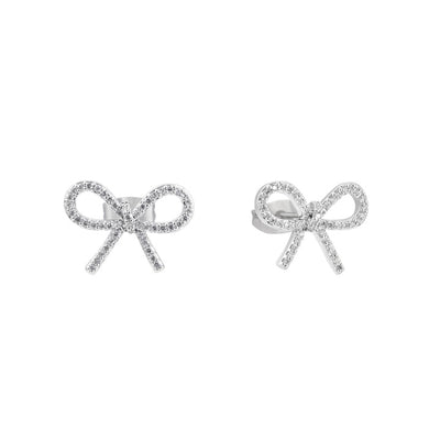 Tipperary Crystal Earrings - Bow Collection - CZ Bow