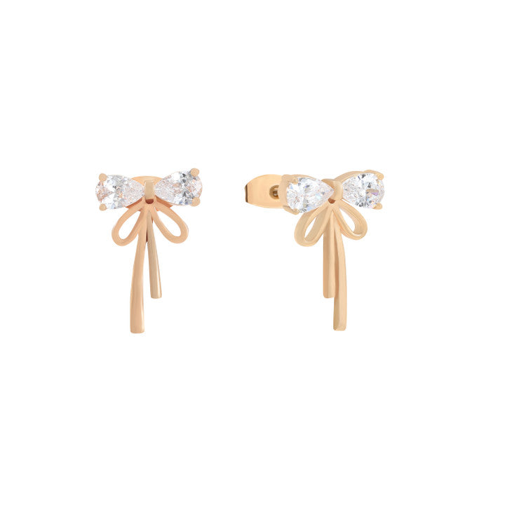 Tipperary Crystal Earrings - Bow Collection - Crystal Stud Bow