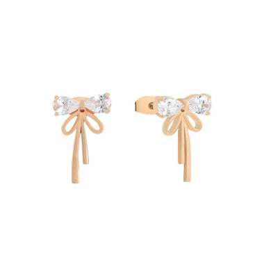 Tipperary Crystal Earrings - Bow Collection - Crystal Stud Bow