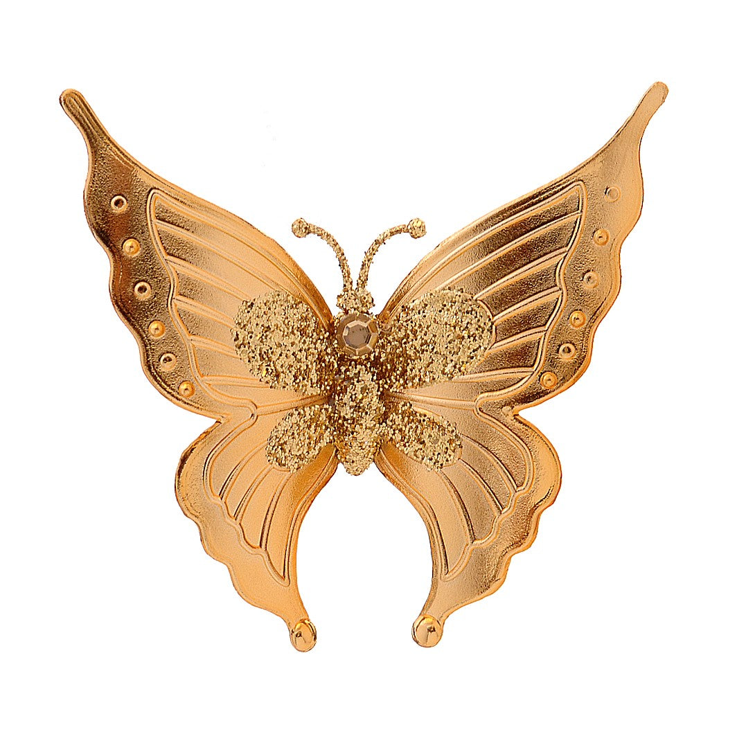 Gold Glitter Butterly on Clip