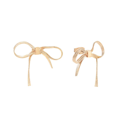 Tipperary Crystal Bow Collection - Slinky Gold Bow