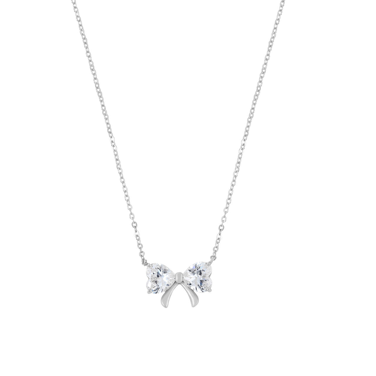 Tipperary Crystal Pendant - Bow Collection - Gold/Silver CZ Bow