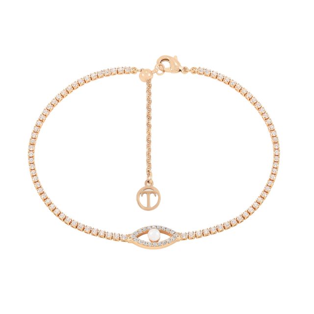 Tipperary Crystal Bracelet - Evil Eye Collection - CZ & Pearl
