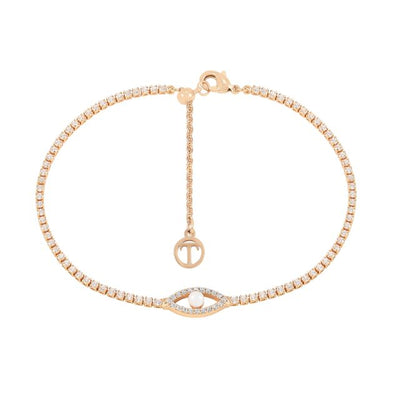 Tipperary Crystal Bracelet - Evil Eye Collection - CZ & Pearl