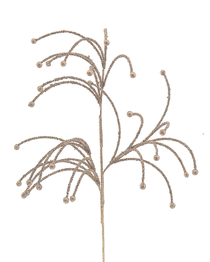 Christmas Floristry Stem -  Champagne Pure Wonder Branch