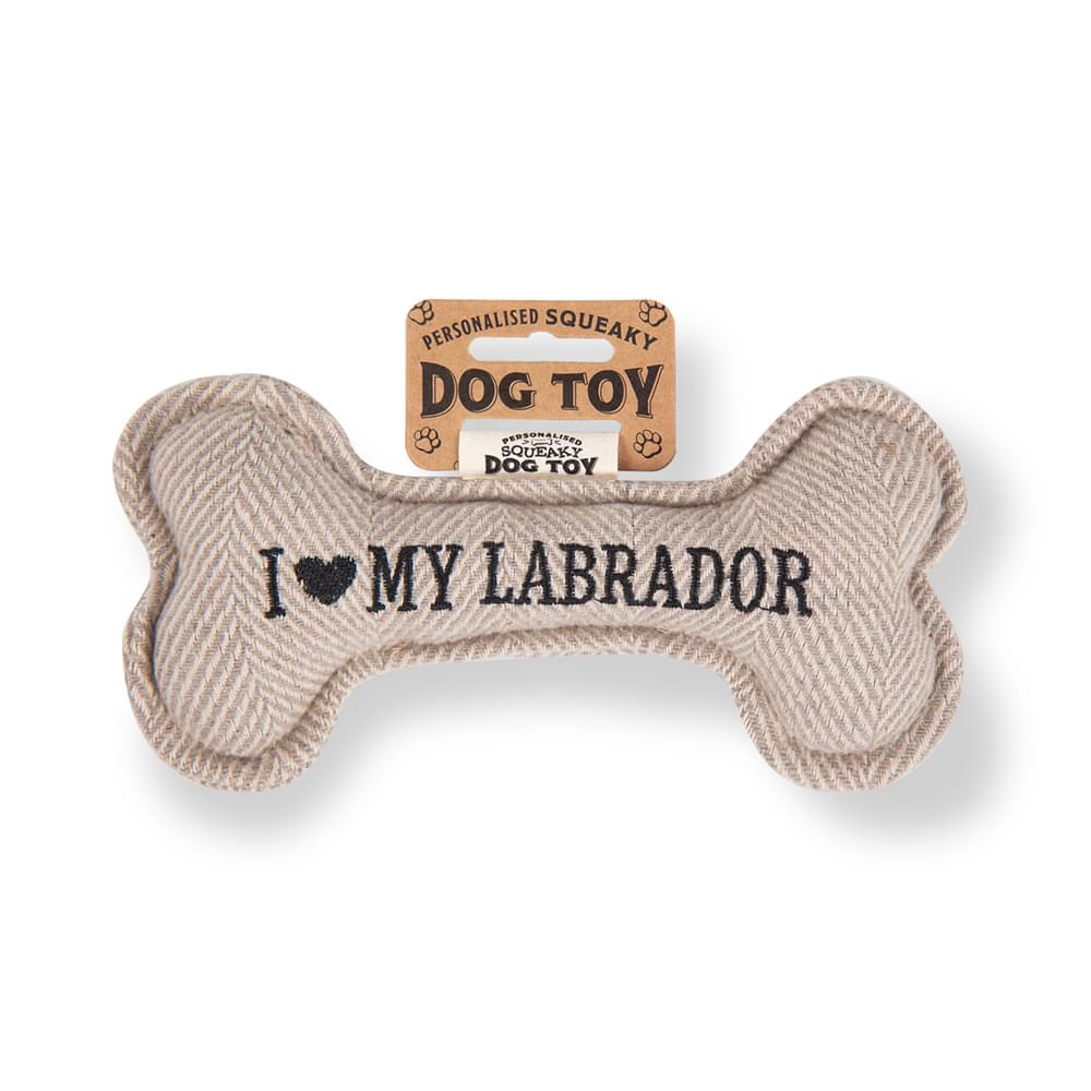 Personalised Squeaky Dog Toys - Initials & Sentiments