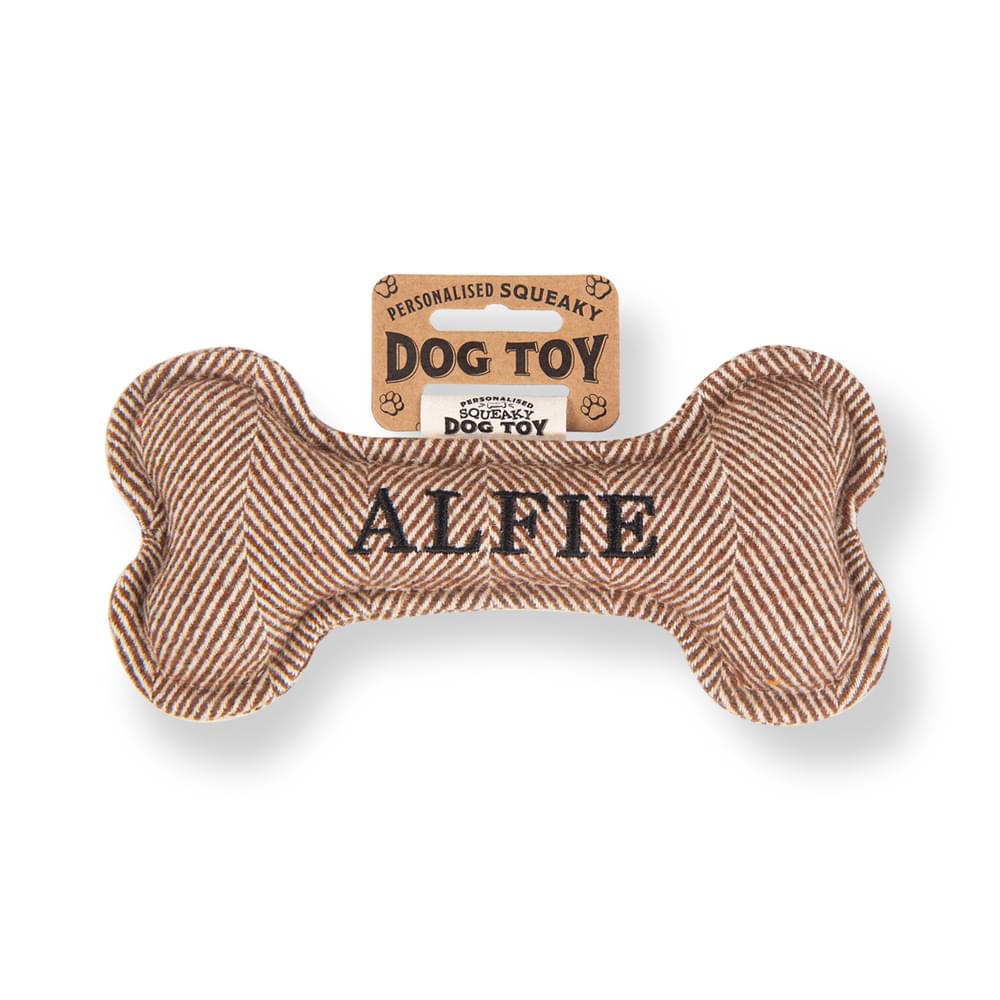 Personalised Squeaky Dog Toys - Names