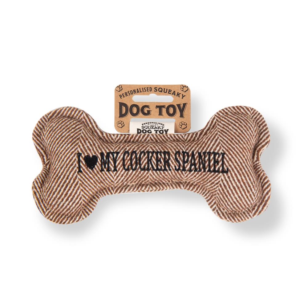 Personalised Squeaky Dog Toys - Initials & Sentiments