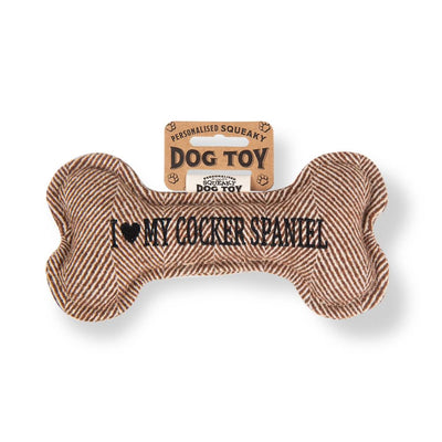 Personalised Squeaky Dog Toys - Initials & Sentiments