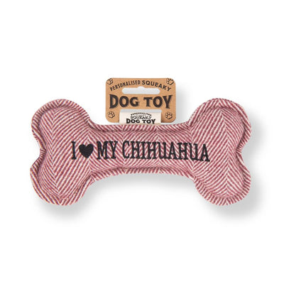 Personalised Squeaky Dog Toys - Initials & Sentiments