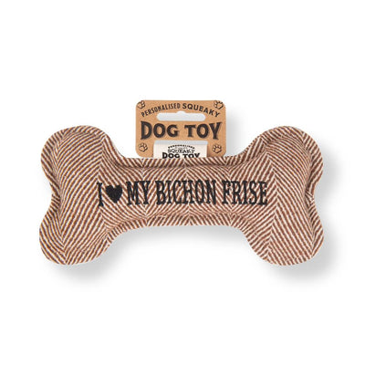 Personalised Squeaky Dog Toys - Initials & Sentiments