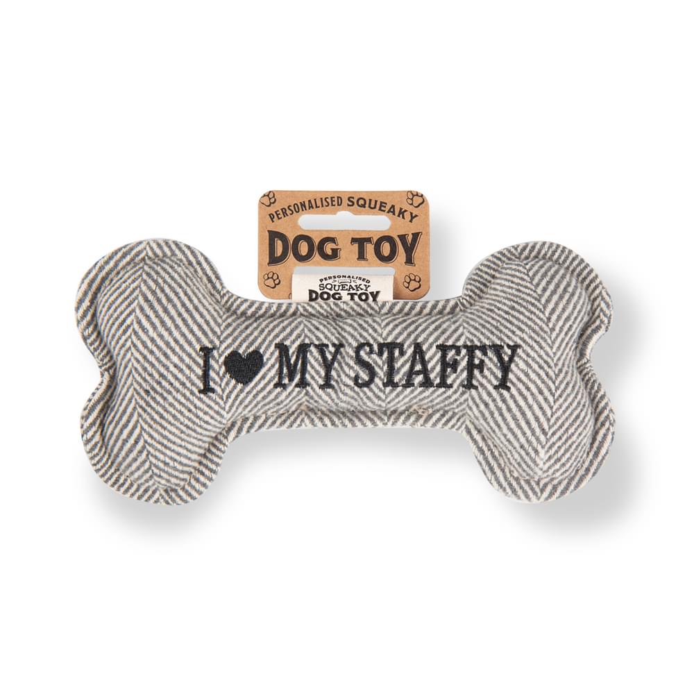 Personalised Squeaky Dog Toys - Initials & Sentiments