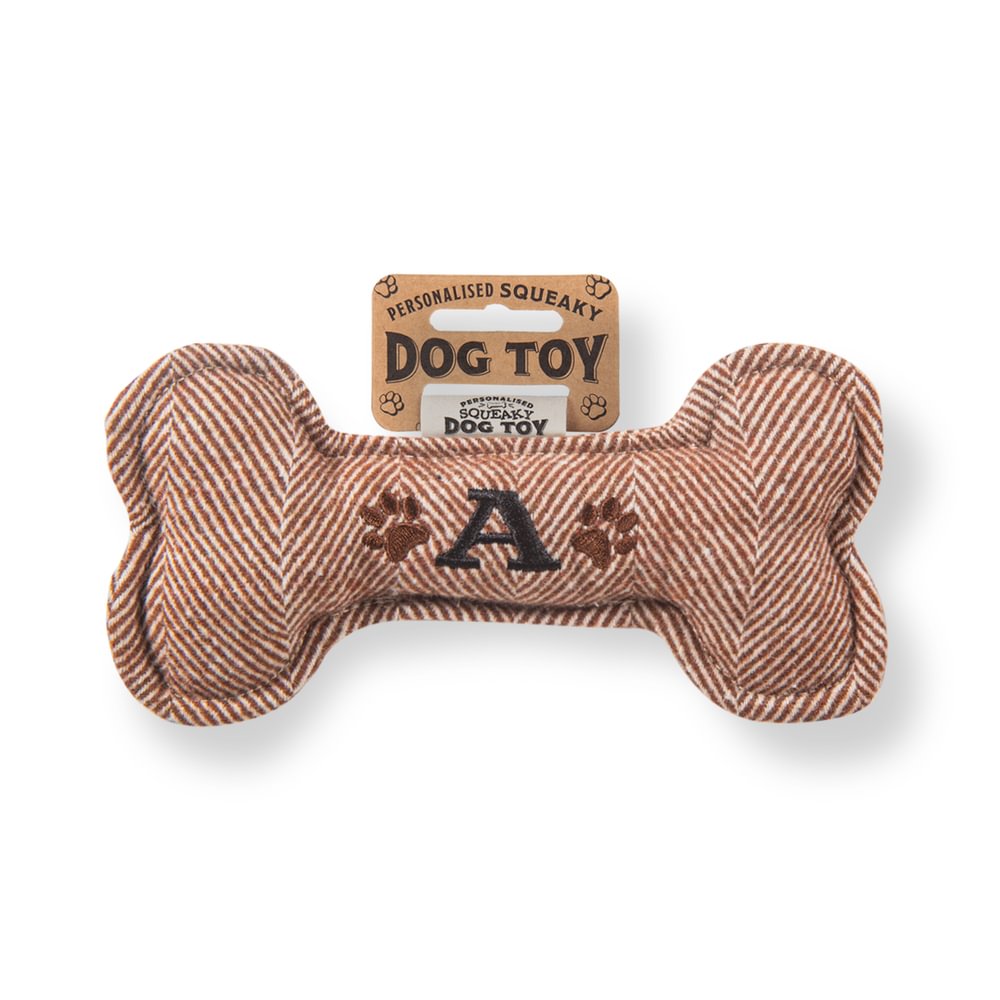 Personalised Squeaky Dog Toys - Initials & Sentiments
