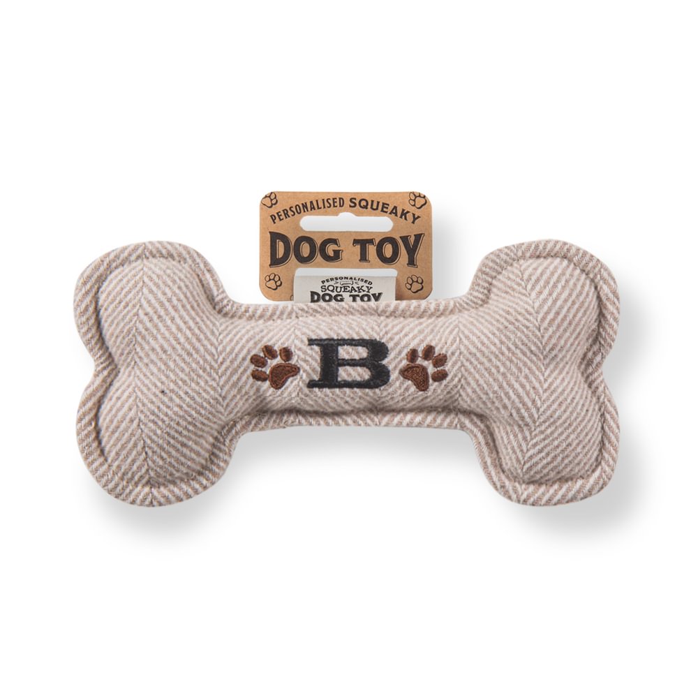 Personalised Squeaky Dog Toys - Initials & Sentiments