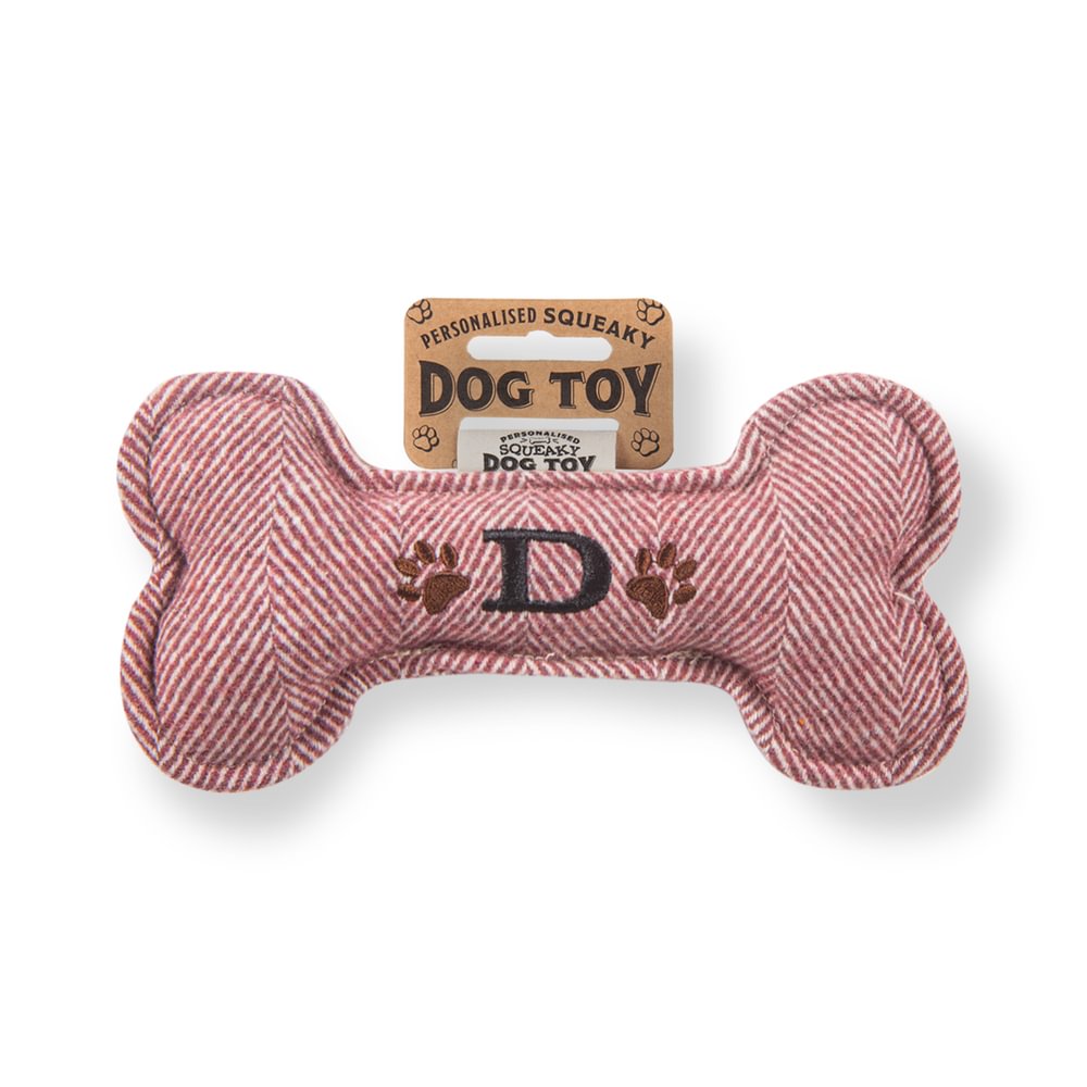 Personalised Squeaky Dog Toys - Initials & Sentiments