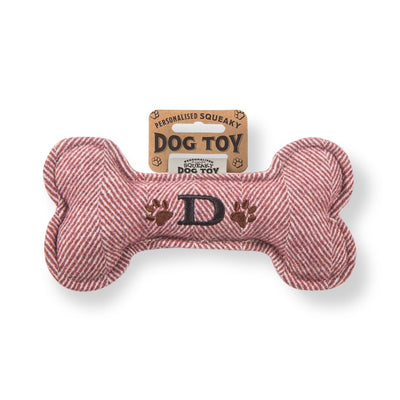 Personalised Squeaky Dog Toys - Initials & Sentiments