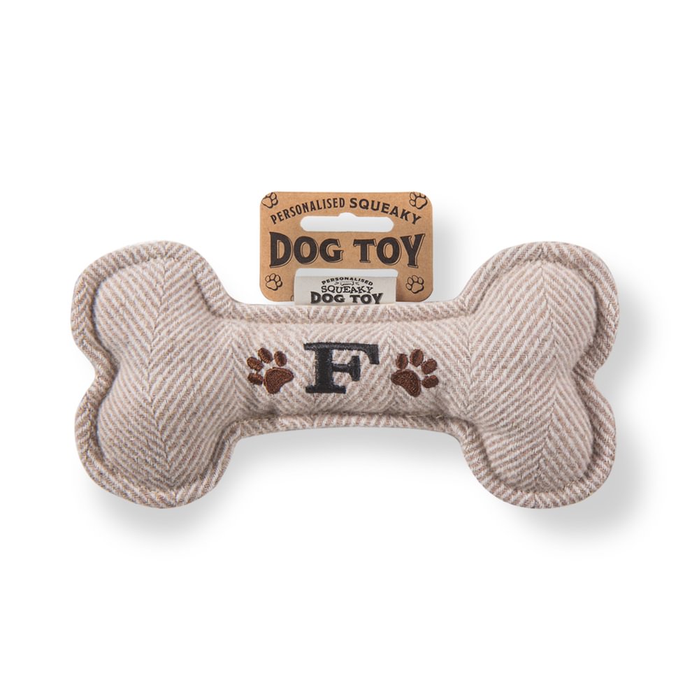 Personalised Squeaky Dog Toys - Initials & Sentiments
