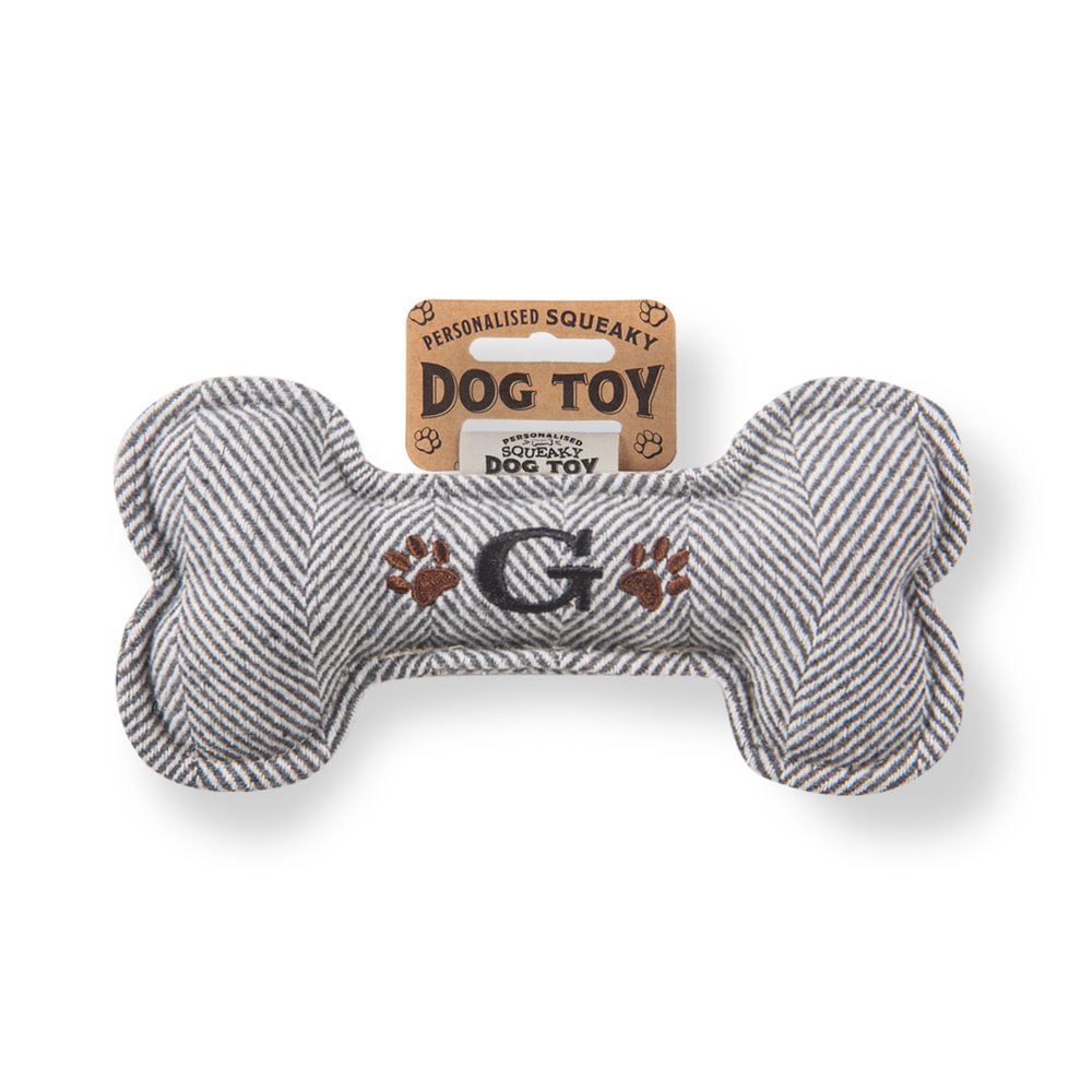 Personalised Squeaky Dog Toys - Initials & Sentiments
