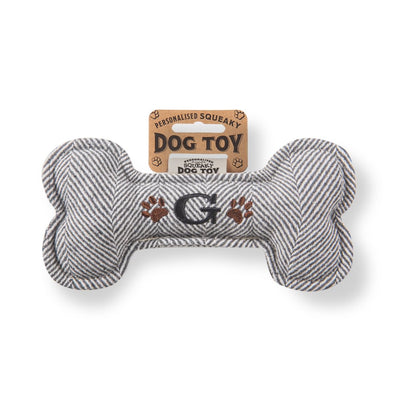 Personalised Squeaky Dog Toys - Initials & Sentiments