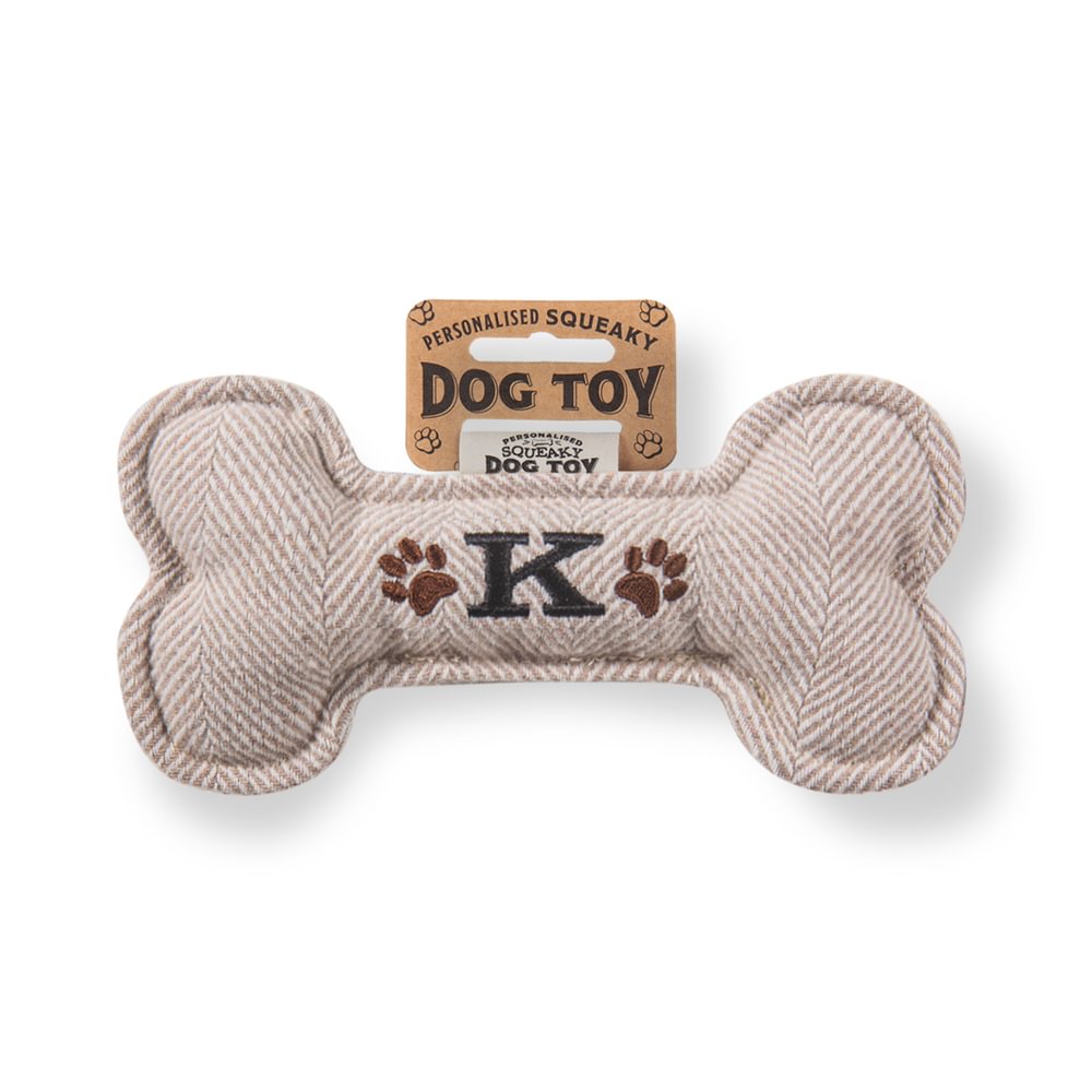 Personalised Squeaky Dog Toys - Initials & Sentiments