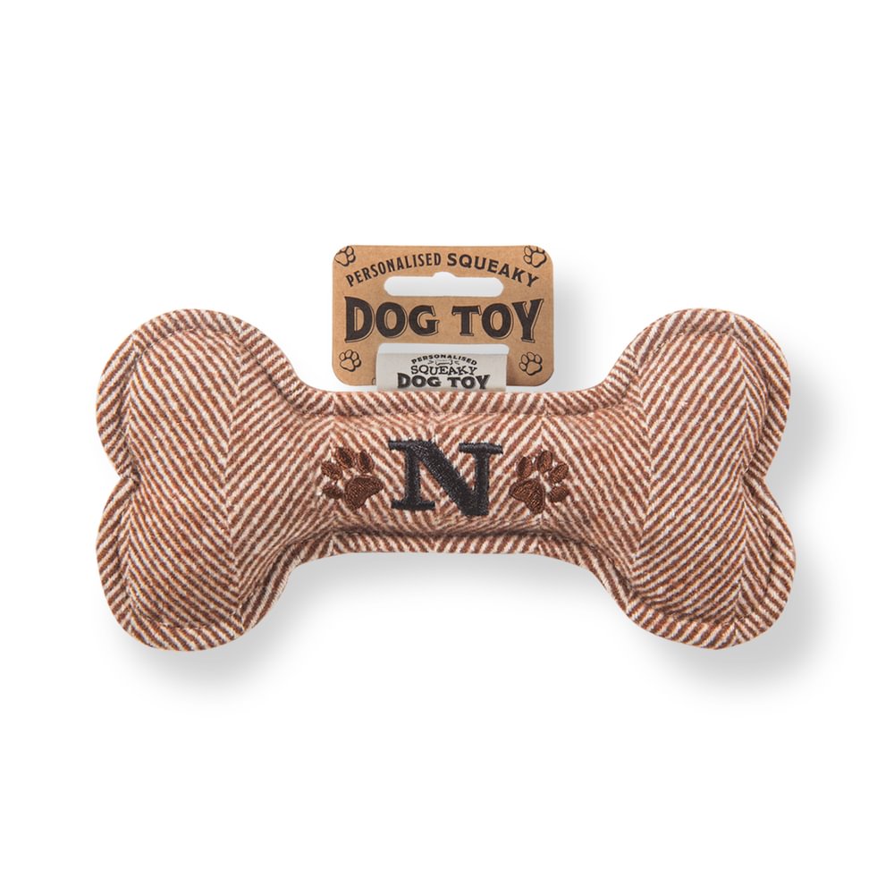 Personalised Squeaky Dog Toys - Initials & Sentiments