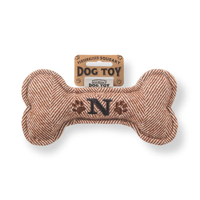 Personalised Squeaky Dog Toys - Initials & Sentiments