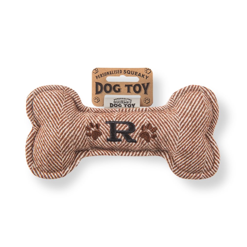 Personalised Squeaky Dog Toys - Initials & Sentiments