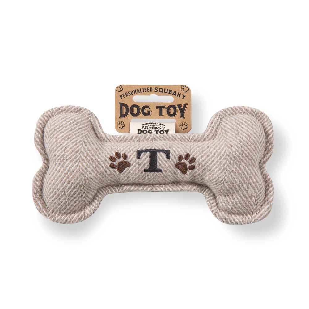 Personalised Squeaky Dog Toys - Initials & Sentiments