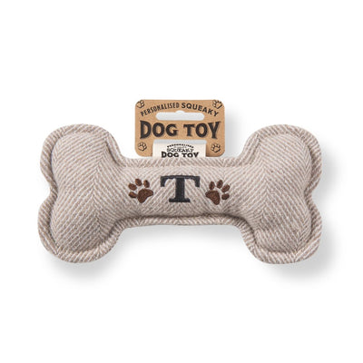 Personalised Squeaky Dog Toys - Initials & Sentiments