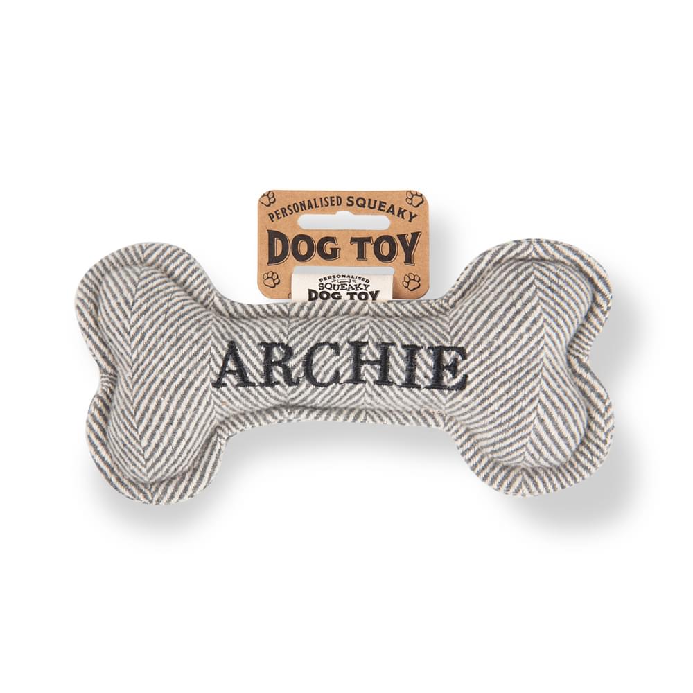 Personalised Squeaky Dog Toys - Names