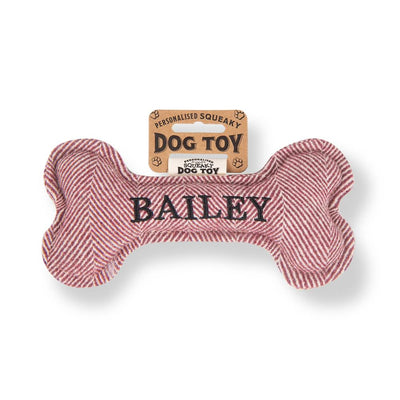 Personalised Squeaky Dog Toys - Names