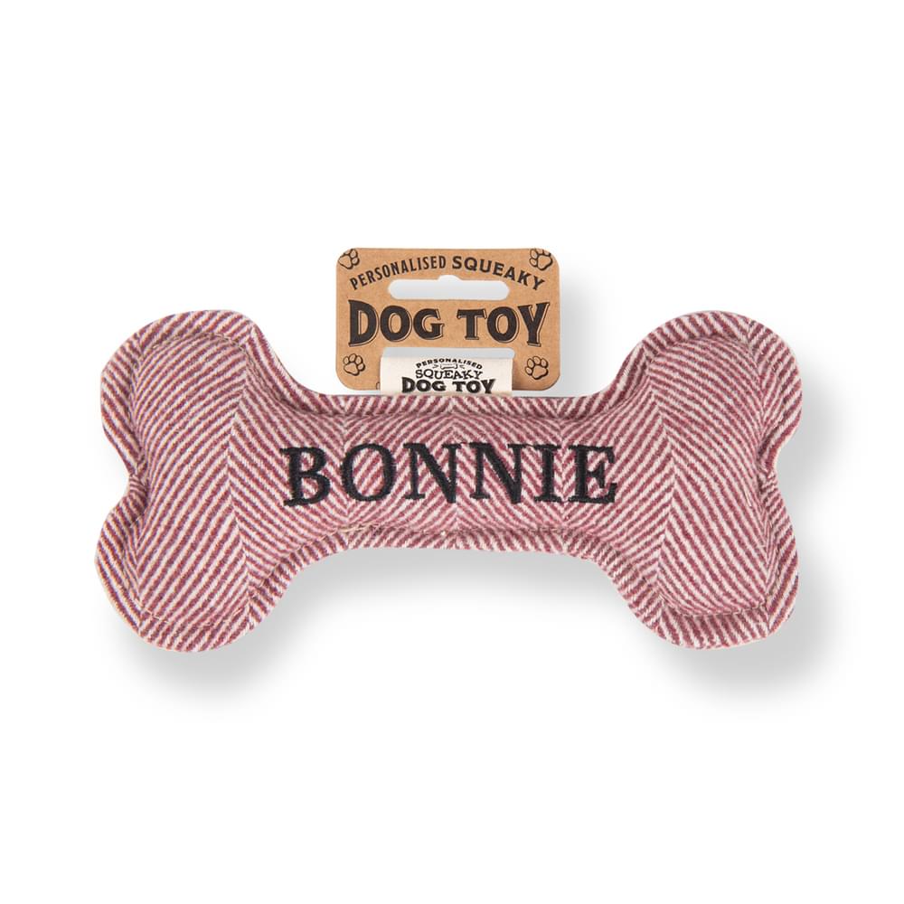 Personalised Squeaky Dog Toys - Names