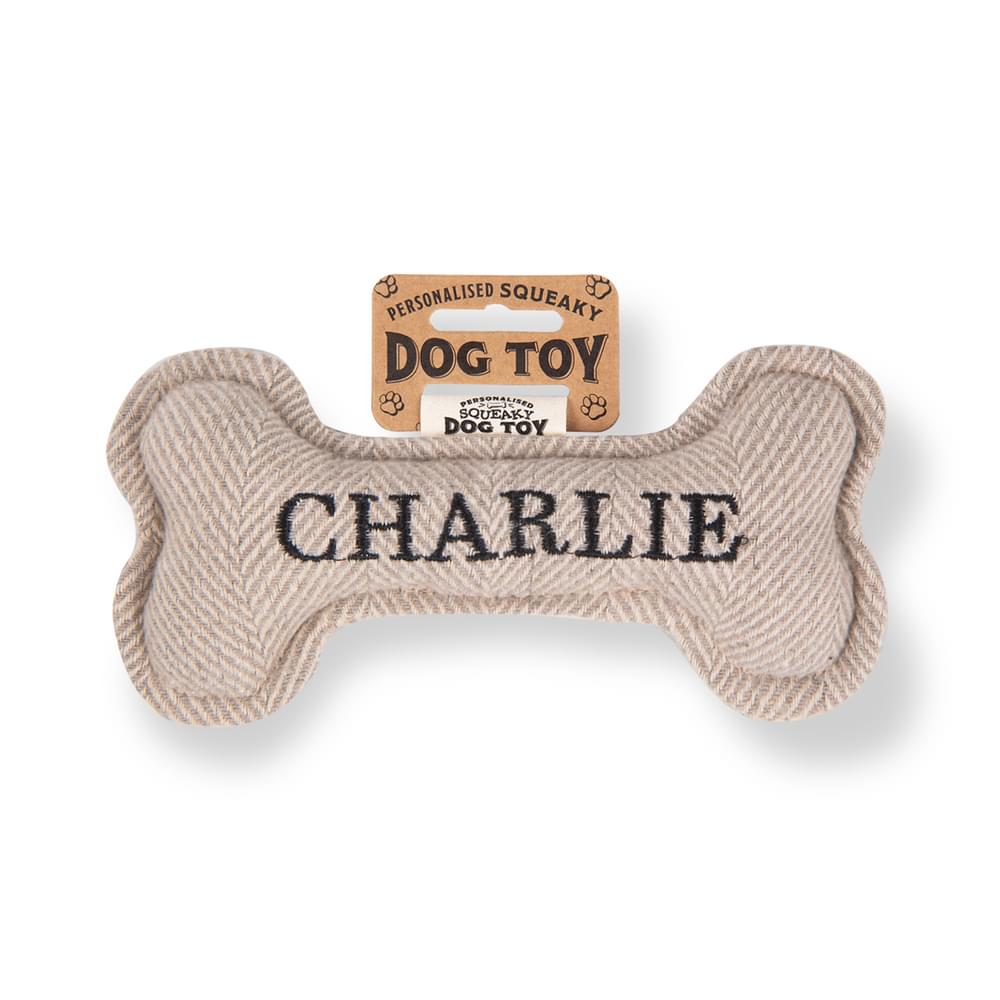 Personalised Squeaky Dog Toys - Names