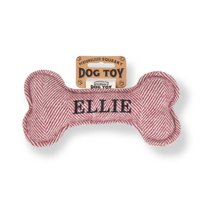Personalised Squeaky Dog Toys - Names