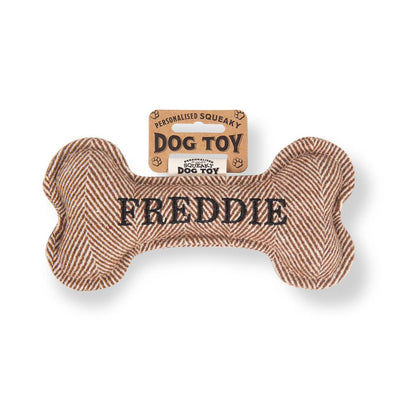 Personalised Squeaky Dog Toys - Names