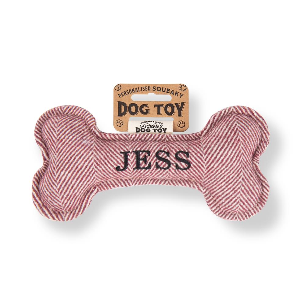 Personalised Squeaky Dog Toys - Names