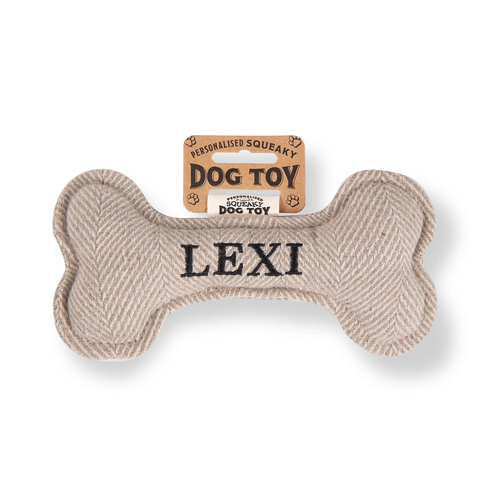 Personalised Squeaky Dog Toys - Names