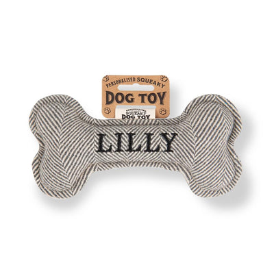 Personalised Squeaky Dog Toys - Names