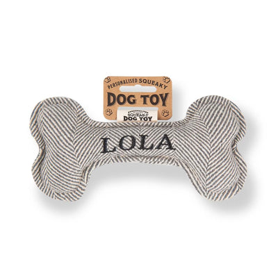 Personalised Squeaky Dog Toys - Names