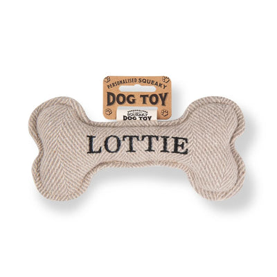 Personalised Squeaky Dog Toys - Names