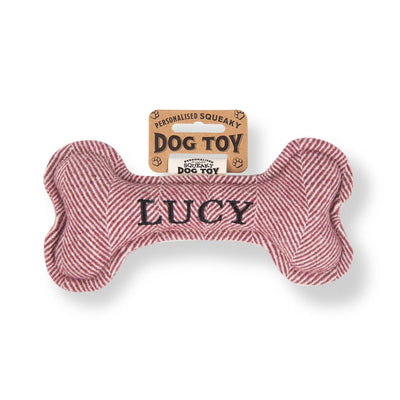 Personalised Squeaky Dog Toys - Names